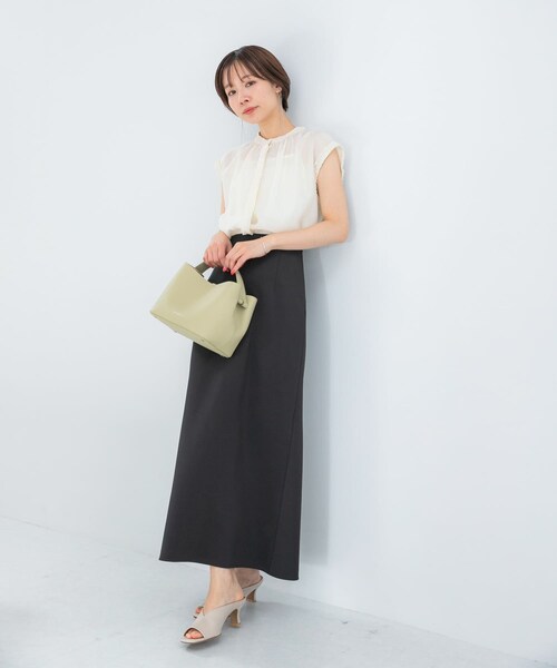 URBAN RESEARCH ROSSO（アーバンリサーチロッソ）の「ウォッシャブル吸水速乾ストレッチ スカート（スカート・レディース・IVORY/BLACK/BROWN・Free）」の13枚目の写真