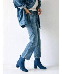 Ungrid | スリットストレートデニム(デニムパンツ)