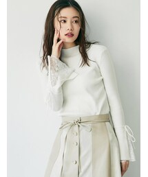 dazzlin | ヘムレースフレアニットトップス(ニット/セーター)