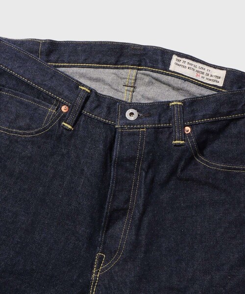 ADAM ET ROPE'(アダムエロペ)の「【BONCOURA/ボンクラ】15周年記念大戦型5Pデニム(本藍デニム)(デニムパンツ・メンズ・ネイビー・28/29/30/31/32/33/34)」の15枚目の写真