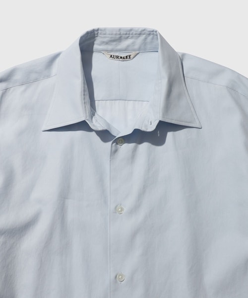 ADAM ET ROPE'（アダムエロペ）の「【AURALEE/オーラリー】WASHED FINX TWILL SHIRT（シャツ/ブラウス・メンズ・ホワイト/ベージュ/カーキ/ブルー系・3/4/5）」の15枚目の写真