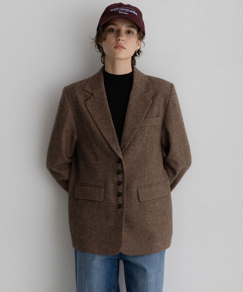URBAN RESEARCH Sonny Label（アーバンリサーチサニーレーベル）の「ツイードテーラードジャケット（テーラードジャケット・レディース・ブラウン/ダークブラウン・Free）」の19枚目の写真