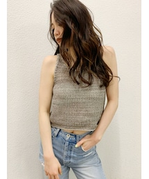 GYDA | MIXショートニットタンクトップ(タンクトップ)