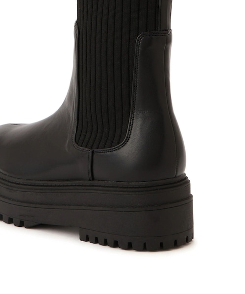 VIS(ビス)の「タンクソールサイドニットブーツ(ブーツ・レディース・ブラック/ブラウン・L/M/S)」の16枚目の写真