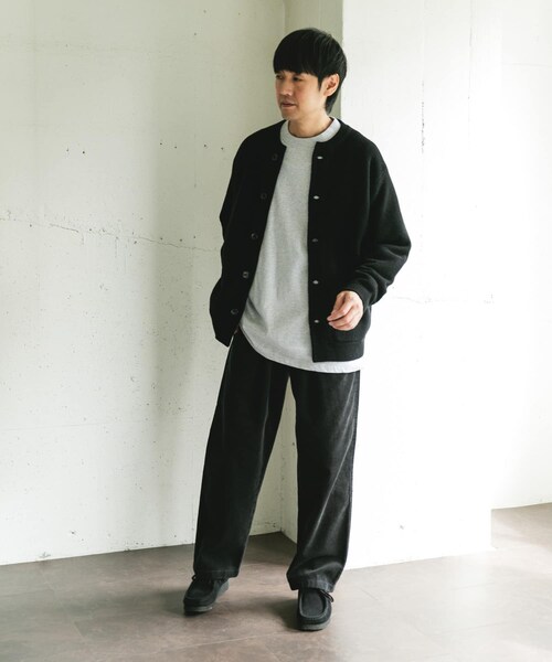URBAN RESEARCH DOORS(アーバンリサーチドアーズ)の「ハミルトンウールガーターカーディガン(カーディガン/ボレロ・メンズ・GRAY/DARK RED/BLACK・M/L/XL)」の11枚目の写真