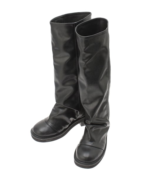 MURUA（ムルーア）の「フェイクレザーカバーブーツ（ブーツ・レディース・ブラック/ブラウン・22.5/23.5/24.5）」の10枚目の写真