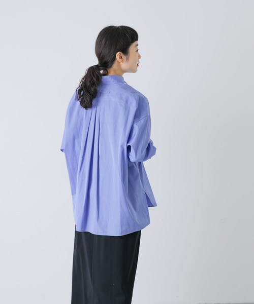 かぐれ（カグレ）の「TICCA　スクエアビッグシャツ（シャツ/ブラウス・レディース・BLACK ST/BLUE・1）」の21枚目の写真