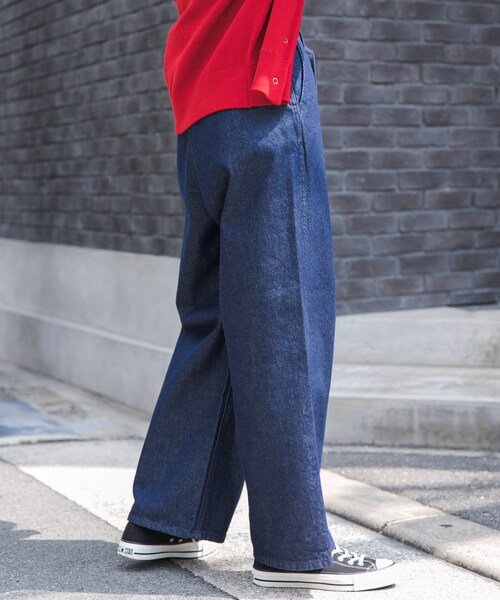 URBAN RESEARCH DOORS(アーバンリサーチドアーズ)の「FORK&SPOON JFデニムベルトセットルーズパンツ(デニムパンツ・レディース・ONEWASH/BLUE・1/2)」の5枚目の写真