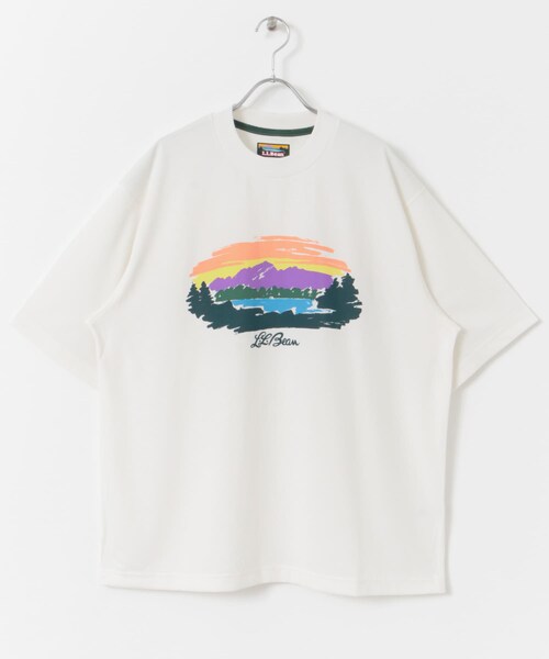 URBAN RESEARCH DOORS（アーバンリサーチドアーズ）の「L.L.Bean　Canton Mt Lake Graphic T-shirts（Tシャツ/カットソー・メンズ・Off white/Sand/Navy/Pink・M/L/XL）」の6枚目の写真