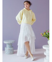 dazzlin | 【CALNAMURコラボ】ミックスティアードスカート(スカート)