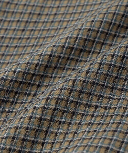 Saturdays NYC(サタデーズ ニューヨークシティ )の「Hester Palaka Shirt(シャツ/ブラウス・レディース・キナリ/オリーブ/ブルー・L/M/S/XL)」の22枚目の写真