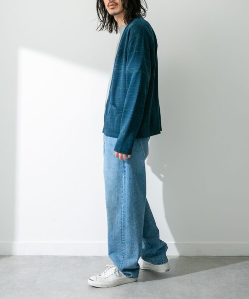 URBAN RESEARCH Sonny Label（アーバンリサーチサニーレーベル）の「JAPAN MADE 裏毛カーディガン（カーディガン/ボレロ・メンズ・オレンジ/ネイビー/グレー・M/L）」の22枚目の写真