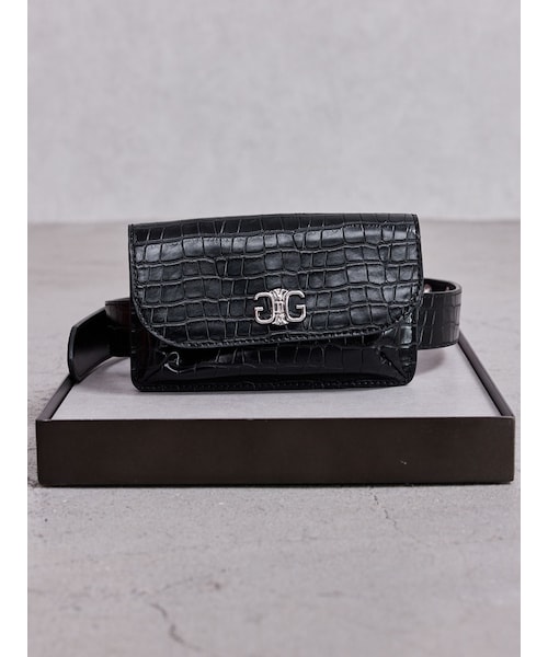 GYDA（ジェイダ）の「Symmetry GYDAウエストポーチベルト（ベルト・レディース・ブラック・F）」の4枚目の写真