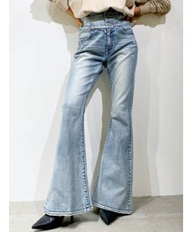 GYDA | H/Wボタンフレアデニムパンツ(デニムパンツ)