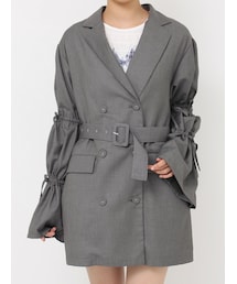 jouetie | リボンスリーブジャケットミニワンピース【セットアップ対応】(テーラードジャケット)