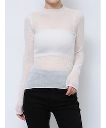 MURUA | ランダムパターンシアーニット(ニット/セーター)