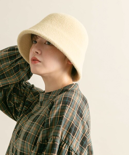 KBF（ケイビーエフ）の「シャギーベルHAT（ハット・レディース・BLACK/YEL BEIGE/BROWN・one）」の20枚目の写真