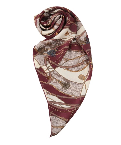 RESEXXY（リゼクシー）の「チェーンパターンスカーフ（マフラー・レディース・ブラック/レッド・F）」の13枚目の写真