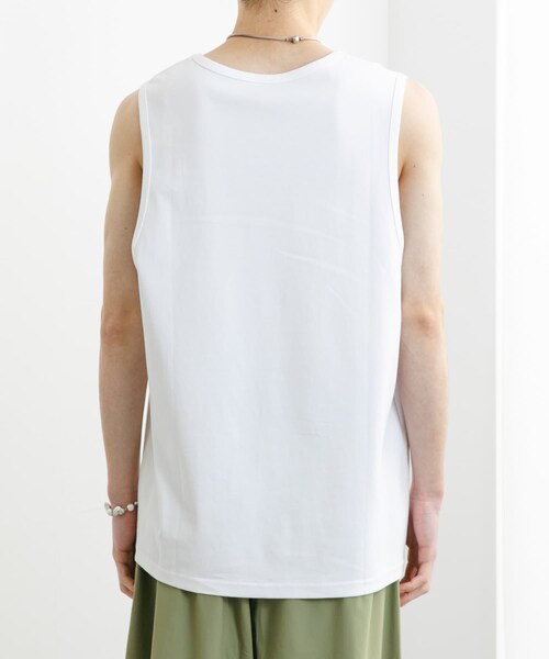 SENSE OF PLACE by URBAN RESEARCH（センスオブプレイスバイアーバンリサーチ）の「コットンスムースタンクトップ（タンクトップ・メンズ・BLACK/WHITE/BEIGE・M/L）」の7枚目の写真