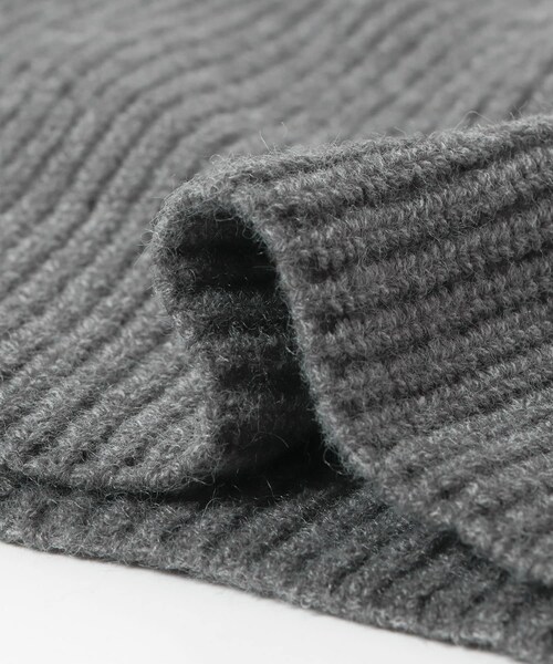 RODE SKO（ロデスコ）の「リブネックウォーマー（ネックウォーマー/スヌード・レディース・GRAY/BEIGE・one）」の16枚目の写真