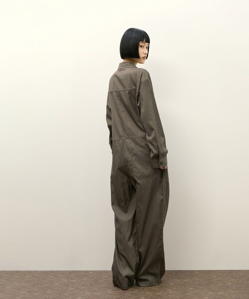 ADAM ET ROPE'（アダムエロペ）の「【Le Minor for ADAM ET ROPE'】別注 COMBINAISON AR（サロペット/オーバーオール・レディース・ブラウン/ネイビー・F）」の5枚目の写真