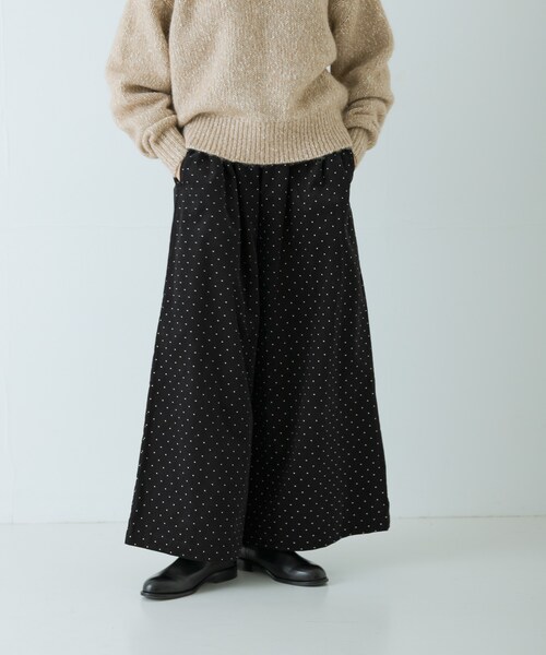 かぐれ（カグレ）の「ドットコーデュロイワイドパンツ（その他パンツ