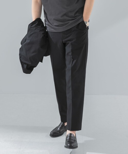URBAN RESEARCH DOORS(アーバンリサーチドアーズ)の「『イージーケア』LIFE STYLE TAILOR シアサッカーコンフォータブルパンツ(スラックス・メンズ・NAVY/BLACK・S/M/L/XL)」の4枚目の写真