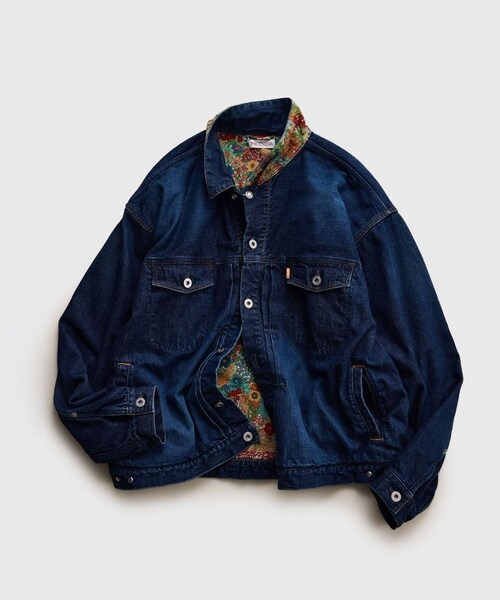 ADAM ET ROPE'(アダムエロペ)の「【NICENESS/ナイスネス】STERLING(デニムジャケット・メンズ・ブラック/ブルー系・L/M)」の7枚目の写真