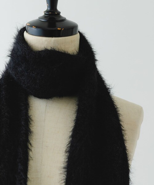 RODE SKO（ロデスコ）の「スリムロングマフラー（マフラー・レディース・BLACK/OFF・one）」の11枚目の写真