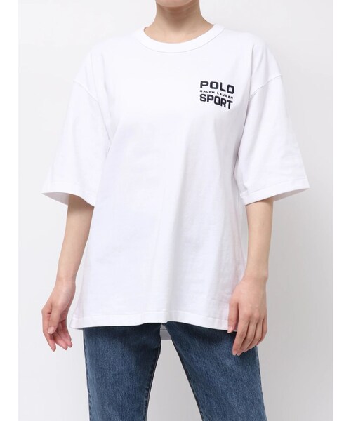Ungrid（アングリッド）の「【Ca】POLO SPORT Relaxed Fit L（Tシャツ/カットソー・レディース・オフホワイト/ネイビー・F）」の16枚目の写真