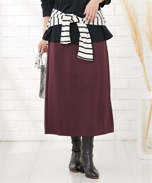 nissen | 【産前・産後】きれい見えダンボールニットマタニティナロースカート(マタニティウェア/グッズ)