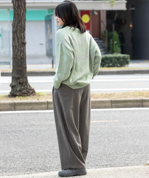 EKAL（エカル）の「ウールツィードパンツ（その他パンツ・レディース・モカグレー/ブラック・One）」の21枚目の写真