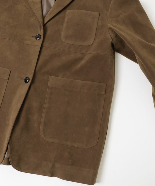 KBF（ケイビーエフ）の「パッチポケットテーラードジャケット（テーラードジャケット・レディース・D.BROWN/CAMEL/CAMEL2・one）」の14枚目の写真