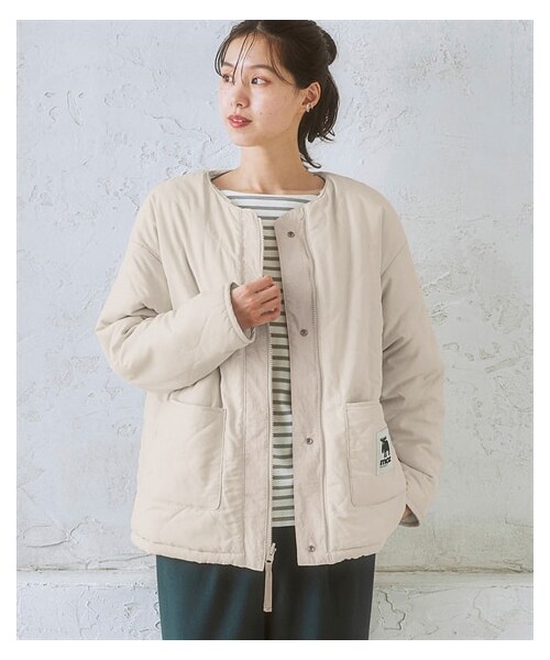 nissen（ニッセン）の「moz（モズ）リバーシブルブルゾン（中綿