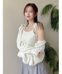 dazzlin | ミニシャギーラメニットカーデトップス(カーディガン/ボレロ)