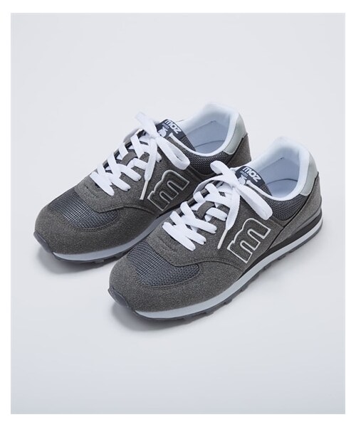 nissen（ニッセン）の「【ゆったり幅広】moz（モズ）軽量ロゴスニーカー（ワイズ４Ｅ）（スニーカー・メンズ・黒/ネイビー/ワイン/マスタードミックス/ネイビーコンビ/ブラウン×ネイビー/黒2/グレー/ベージュ/ネイビー2/ライトベージュ×ブラウン/グレージュ/ピンク/ライトベージュ/ライトグレー/サックス/ピンクミックス/グレー×パープル/ホワイト×ベージュ・23.5cm/4E/24.0cm/4E/24.5cm/4E/25.0cm/4E/25.5cm/4E/26.0cm/4E/26.5cm/4E/27.0cm/4E）」の7枚目の写真