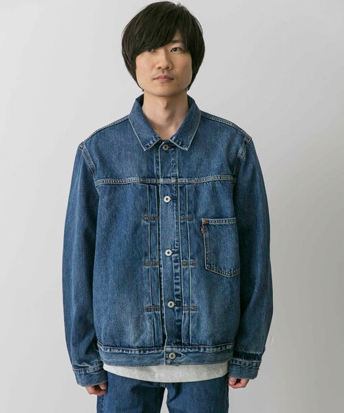 URBAN RESEARCH DOORS（アーバンリサーチドアーズ）の「LEVI’S　TYPE 1 TRUCKER（デニムジャケット・メンズ・Black/Indigo・S/M/L/XL）」の12枚目の写真