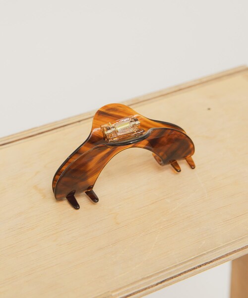 KBF（ケイビーエフ）の「ラウンドバンスクリップ（バレッタ/ヘアクリップ・レディース・GREEN/BROWN・One）」の4枚目の写真