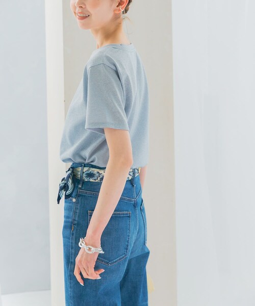 URBAN RESEARCH ROSSO（アーバンリサーチロッソ）の「ラメカットソー（Tシャツ/カットソー・レディース・GRAY/GOLD・FREE）」の11枚目の写真