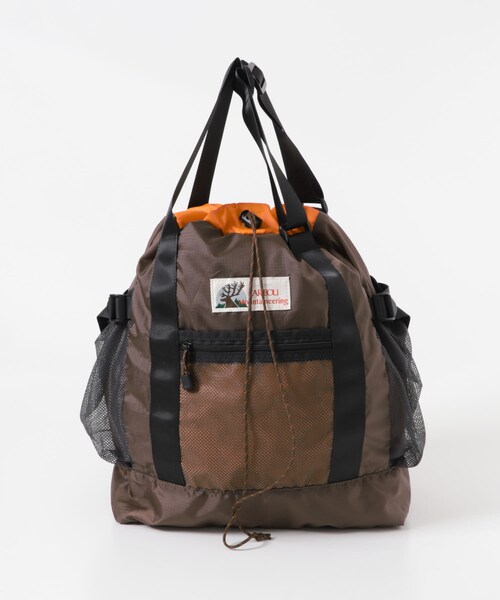 EKAL（エカル）の「『別注』Caribou Mountaineering×EKAL　L.WEIGHT PACKTOTE（トートバッグ・メンズ・BLACK/BROWN・one）」の21枚目の写真