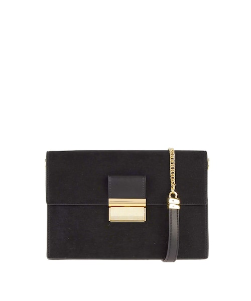 LAGUNAMOON（ラグナムーン）の「LADYヴィンテージサテンクラッチバック（クラッチバッグ・レディース・ブラック/ブルー/ブラウン/ベージュ・F）」の2枚目の写真