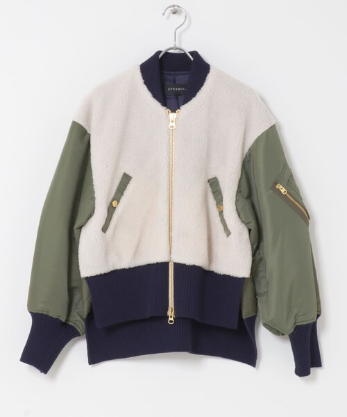 URBAN RESEARCH(アーバンリサーチ)の「STUMBLY Boa / Quilted MA-1 Combination(MA-1・レディース・khaki・38)」の2枚目の写真