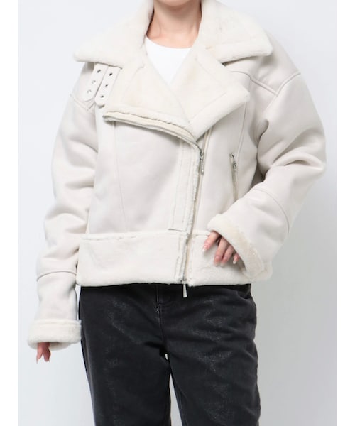 CALNAMUR（カルナムール）の「FAKE MOUTON AND TWEED BLOUSON
