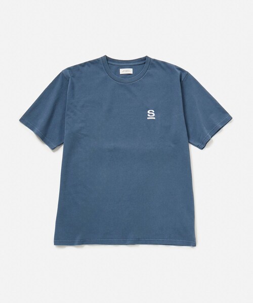 Saturdays NYC(サタデーズ ニューヨークシティ )の「Pigment Dyed/S Relax SS Tee(Tシャツ/カットソー・メンズ・オフホワイト/ネイビー/イエロー系・L/M/S/XL)」の9枚目の写真