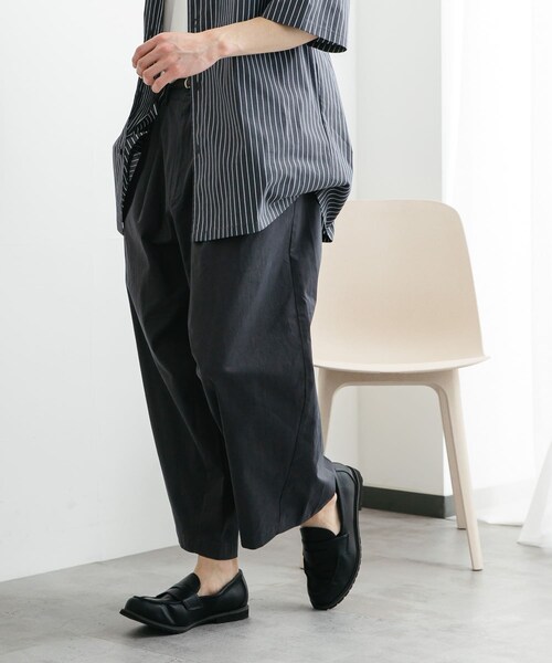 SENSE OF PLACE by URBAN RESEARCH(センスオブプレイスバイアーバンリサーチ)の「バレルレッグチノパンツ(チノパンツ・メンズ・L.MINT/CHARCOAL/BROWN・M/L)」の6枚目の写真