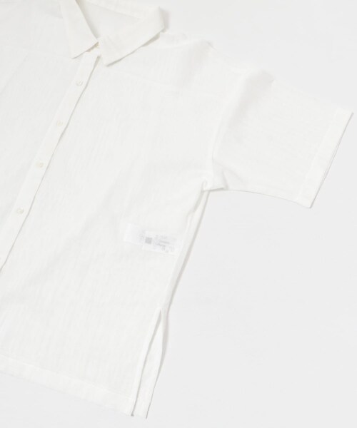URBAN RESEARCH(アーバンリサーチ)の「コットンカラミシアーオーバーシャツ(シャツ/ブラウス・レディース・BLACK/OFF・FREE)」の13枚目の写真