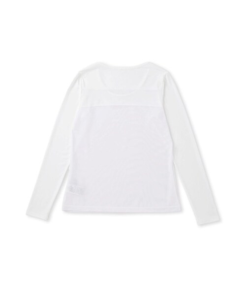 ROPE'(ロペ)の「【UV】【接触冷感】メッシュ切替ラウンドプルオーバー(Tシャツ/カットソー・レディース・ホワイト・L/M/S)」の10枚目の写真