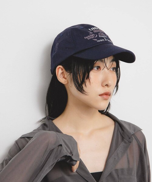 KBF（ケイビーエフ）の「バイカラーエンブロイダリーCAP（キャップ・レディース・IVORY/MOSS GREEN/NAVY・one）」の18枚目の写真