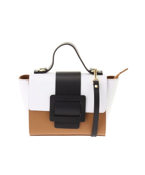 LAGUNAMOON（ラグナムーン）の「〈marco bianchini〉バイカラースクエアショルダーBAG（ショルダーバッグ・レディース・ブラック/ピンク・F）」の3枚目の写真