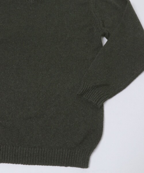 URBAN RESEARCH DOORS（アーバンリサーチドアーズ）の「FORK&SPOON　コットンウールVネックニット（ニット/セーター・メンズ・BLACK/LODEN・4/5）」の21枚目の写真